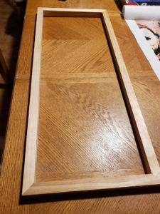 finished wood frame