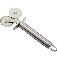 SUKRAGRAHA Stainless Steel Double Roller Pizza wheel cutter cookie Pastry Pasta Dough Crimper bakeware tools