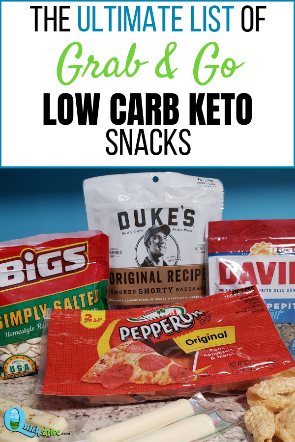 Pre-packaged keto low carb snacks make snacking on the go easy!