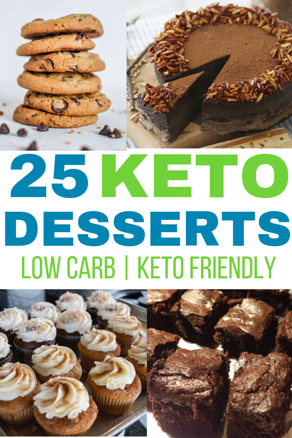 25 delicious low carb keto desserts you have to try! #lowcarb #keto #ketodesserts
