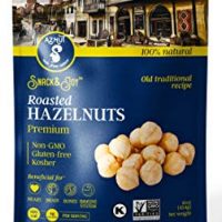 AZNUT Roasted Hazelnuts Natural, Unsalted, Dry Roasted, 16 oz (1 Pack)