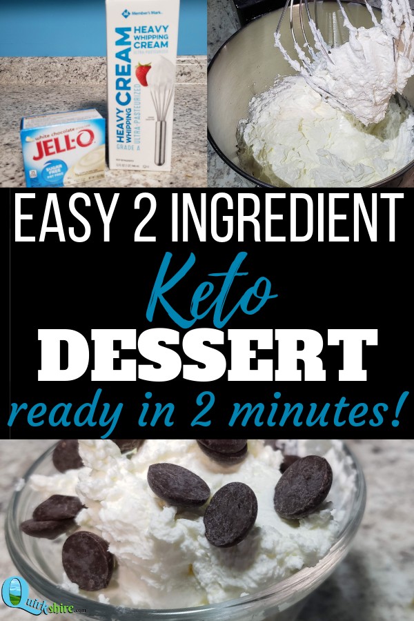 Make this simple keto low carb dessert in 2 minutes with 2 ingredients. Such an easy way to satisfy your sweet tooth!