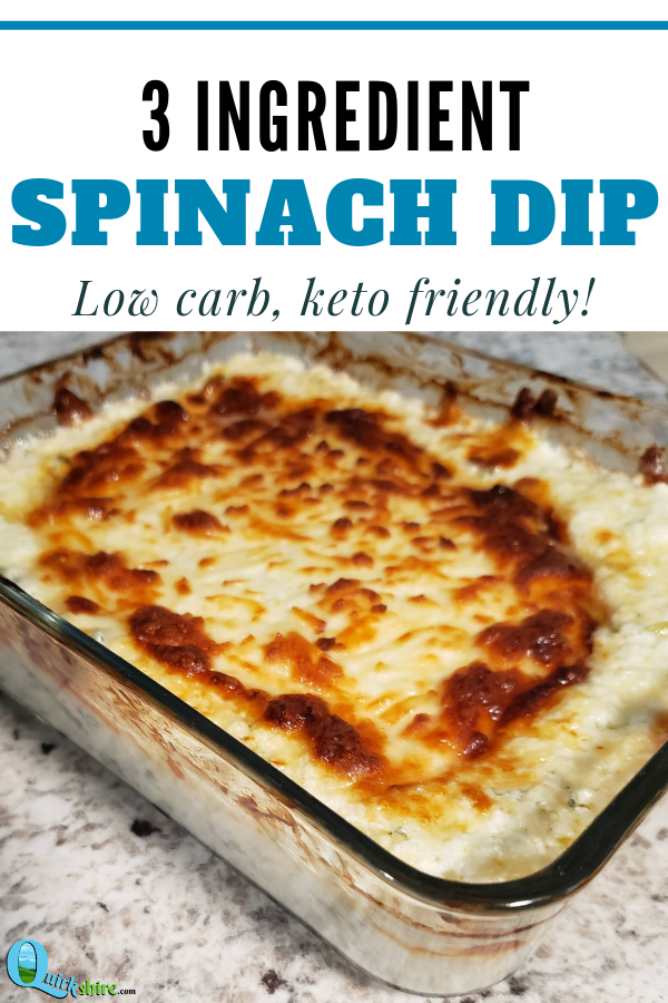 This low carb, keto friendly spinach dip is a fast and easy dip that will please the whole crowd!