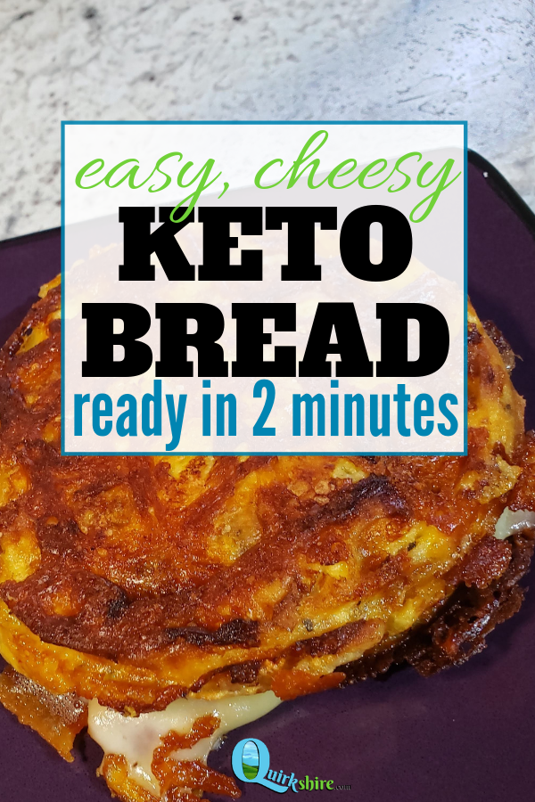 easy, cheesy, keto chaffle bread ready in just 2 minutes