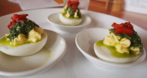 deviled eggs are great for a party