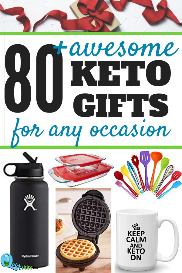 The ultimate list of keto gift ideas. They're gonna love these low carb keto gifts! #lowcarb #keto #ketogifts #ketoholiday #ketoshopping