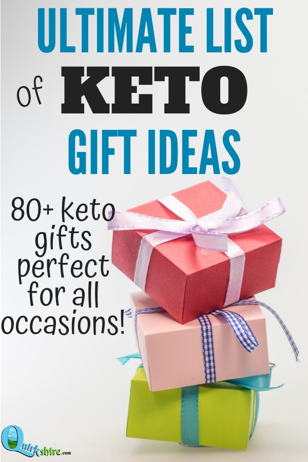 Here's 80+ keto gift ideas for that keto dieter in your life. This ultimate list of keto gift ideas has something for everyone!! #lowcarb #keto #ketogifts #ketoholiday #ketoshopping
