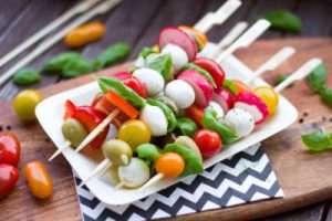 veggie skewers are easy and delicious keto appetizers
