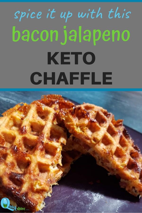 Spice it up with this bacon jalapeno keto chaffle.