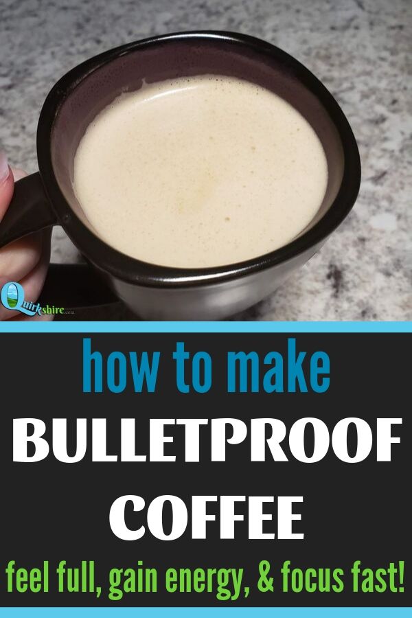 Reap the benefits of bulletproof coffee with this simple recipe! Feel full, get an energy boost, and regain focus fast!