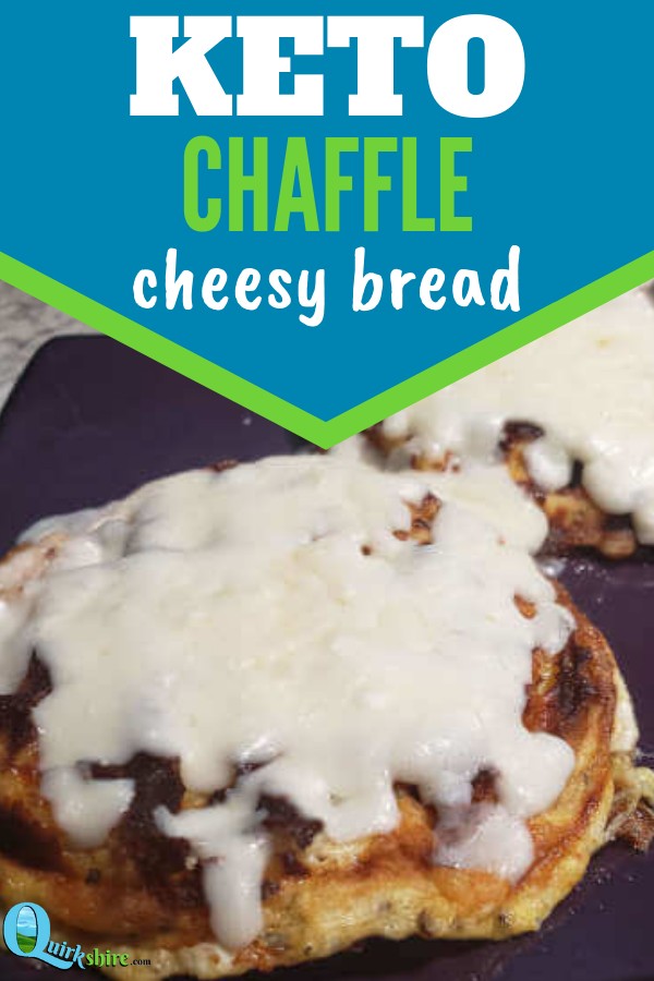Super simple keto chaffle cheesy bread- ready in just 5 minutes!