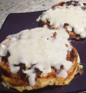 keto chaffle cheesy bread is fast and easy to make!