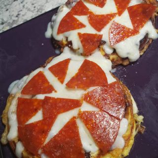 keto chaffle pizzas are fast and easy to make - it only takes 5 minutes!
