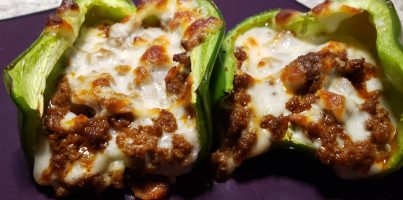 Easy Keto Philly Cheesesteak Stuffed Peppers