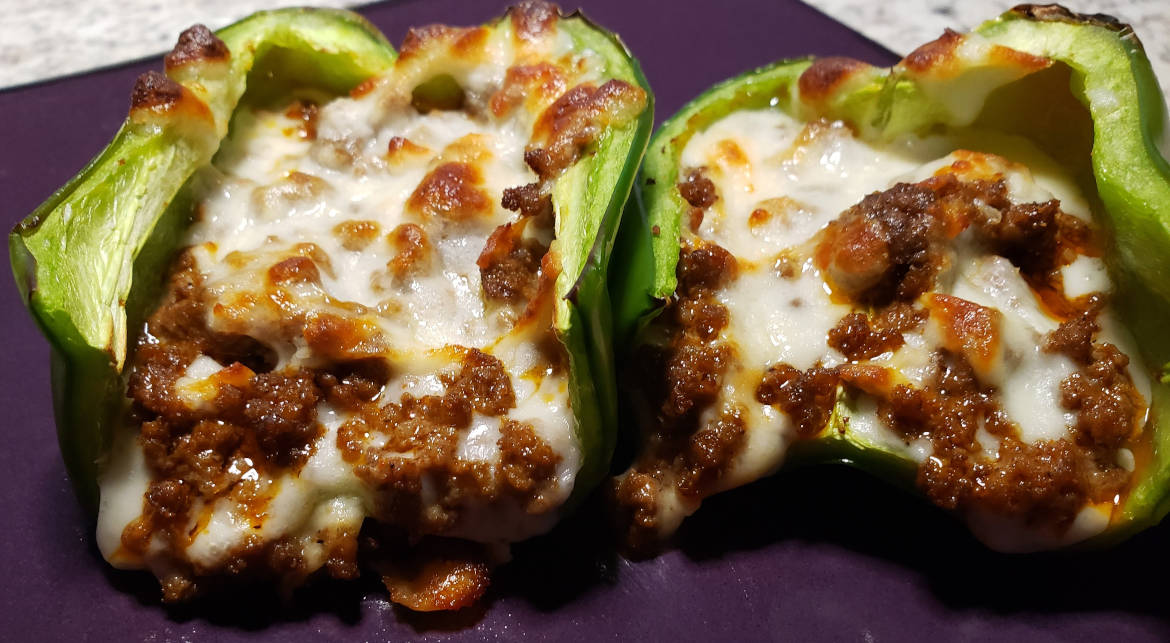 Easy Keto Philly Cheesesteak Stuffed Peppers