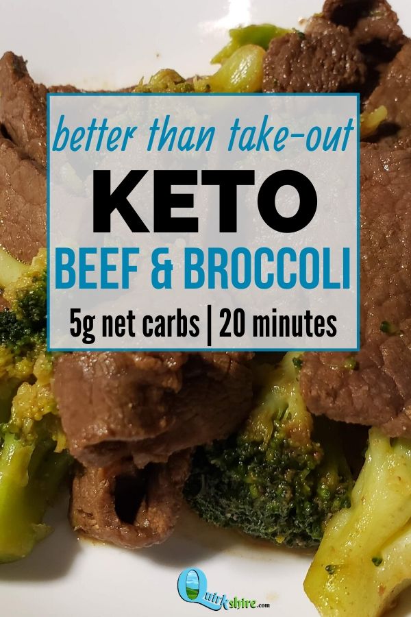 This low carb keto beef & broccoli stir fry will please the whole family! It's sure to fit your macros with just 5g net carbs per serving!