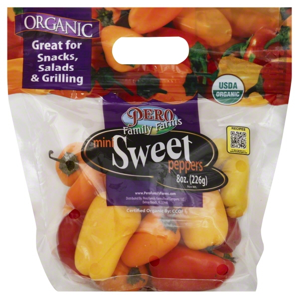 Organic Mini Sweet Peppers, 8 oz - Walmart.com